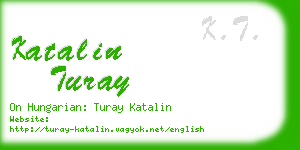 katalin turay business card